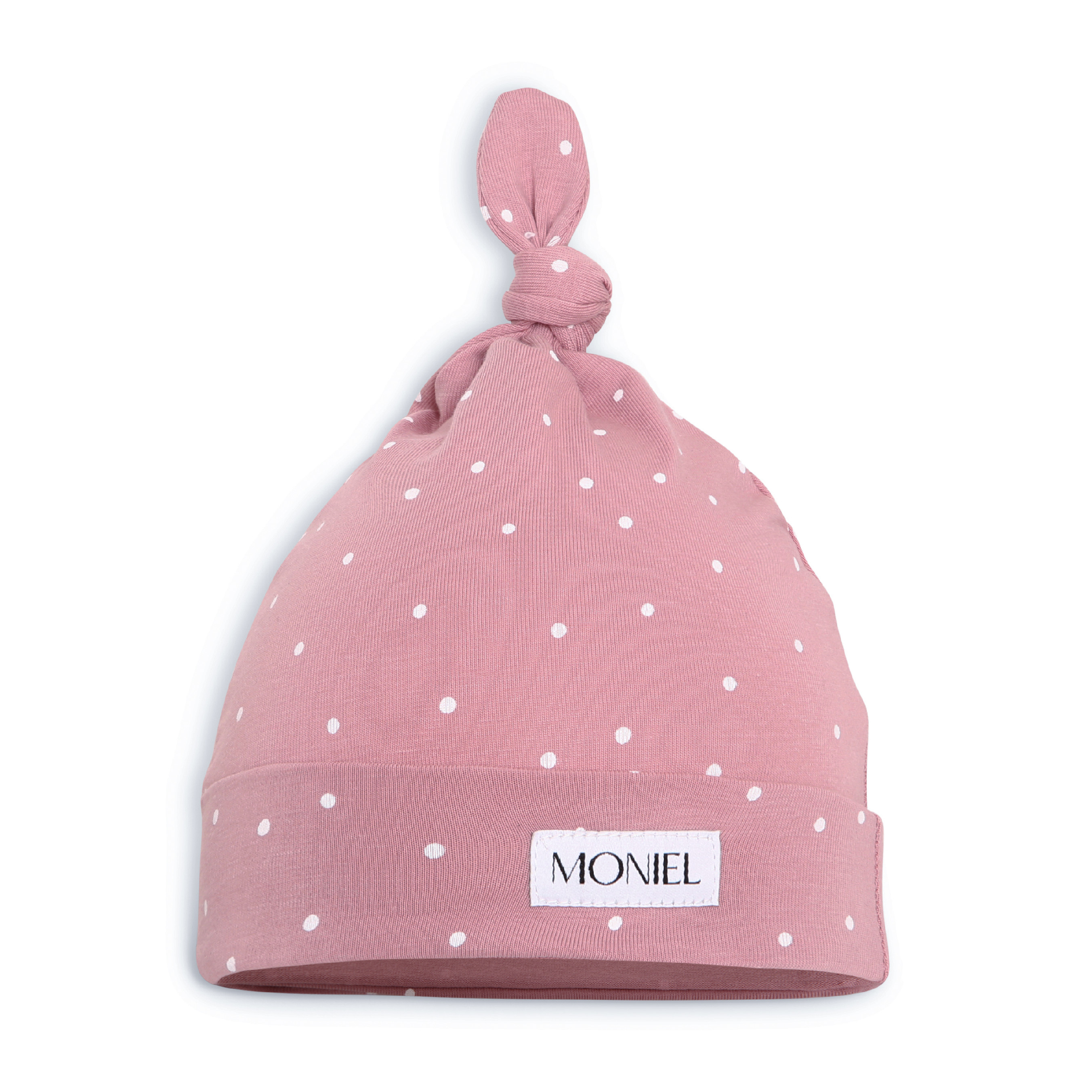 Outlet Moniel Dětská čepice Dots růžová 0-3 měsíce