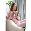 Moniel Damen-Sweatshirt Basic Powder Pink