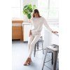 Moniel Damen Jogginghose Basic Light Beige