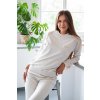 Outlet Moniel Damen-Sweatshirt Basic Light Beige