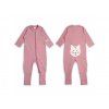 Moniel Overall + Mütze Erstlingsset für Neugeborene Dots rosa