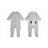 Moniel Overall + Mütze Erstlingsset für Neugeborene Dots grau