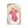 Moniel großes Kliniktaschen-Set für Mama und Baby Dots rosa mit Gratisgeschenk