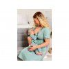 Moniel Luxus-Set für die Geburtsklinik für Mama Gr. L und Baby Dots mint mit Gratisgeschenk