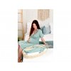 Moniel luxury hospital set for mum size XL and baby, Mint Dots, with a free gift