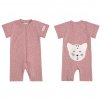 Moniel Baby romper with short sleeves Cat Dots pink