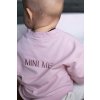Moniel Dziecięca rosnąca bluza z własnym napisem Basic Powder Pink