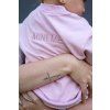 Moniel Mitwachsender Kinder-Hoodie mit eigenem Schriftzug Basic Powder Pink