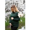 Moniel short nursing sweatshirt with custom text Basic Dark Green