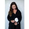 Moniel Kimono/Bademantel All Black schwarz Einheitsgröße