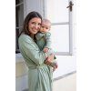 Moniel 2er-Set mitwachsende Baby-Halstücher Pastellbeige/Olive olivgrün 0-24 Monate