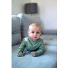 Moniel 2er-Set mitwachsende Baby-Halstücher Pastellbeige/Olive olivgrün 0-24 Monate