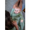 Moniel 2er-Set mitwachsende Baby-Halstücher Pastellbeige/Olive olivgrün 0-24 Monate