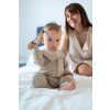Moniel 2er-Set mitwachsende Baby-Halstücher Pastellbeige/Olive olivgrün 0-24 Monate