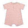 Moniel mitwachsender Musselin-Babyoverall mit kurzem Arm Pink