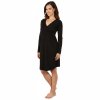 Moniel košilka:šaty kojící All Black černá s dlouhým rukávem3