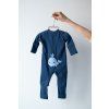 Moniel Dětský rostoucí overal Velryba Navy Blue10
