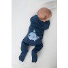 Moniel Dětský rostoucí overal Velryba Navy Blue2
