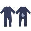 Moniel Dětský rostoucí overal Velryba Navy Blue