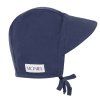 Moniel Dětská rostoucí zavazovací čepice s kšiltem Navy Blue modrá