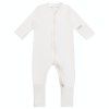 Moniel Dětský rostoucí overal Holoubek White bílá přední strana