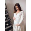 Moniel Still-Nachthemd/Kleid White weiß mit langem Arm