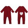 Moniel Dětský rostoucí overal Srdce Love červená