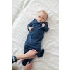 Moniel Novorozenecké body s uzlem Navy Blue modrá 0 3 měsíce4