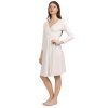 Moniel košilka šaty kojící White bílá s dlouhým rukávem2