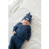 Moniel Novorozenecke body s uzlem Navy Blue modra 0 3 mesice3