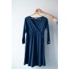 Moniel kosilka:saty kojici Navy Blue modra s dlouhym rukavem2