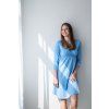 Moniel kosilka:saty kojici Sky Blue modra s dlouhym rukavem3