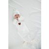 Moniel Novorozenecke body s uzlem White bila 0 3 mesice5