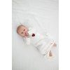 Moniel Novorozenecke body s uzlem White bila 0 3 mesice3