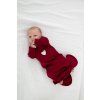 Moniel Novorozenecke body s uzlem Love cervena 0 3 mesice3
