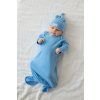 Moniel Novorozenecke body s uzlem Sky Blue modra 0 3 mesice3