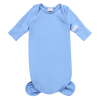 Moniel Novorozenecké body s uzlem Sky Blue modrá 0 3 měsíce