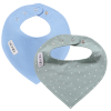 SLINTÁČKY sky blue + dots mint