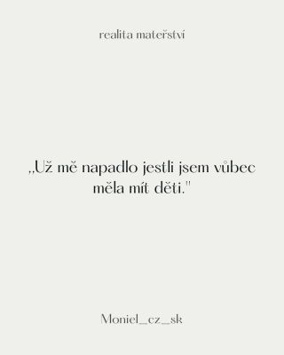 Poznáváte některou? 🤯 Tyhle myšlenky se mohou objevit a jsou výsledkem obrovské životní změny, vyčerpání, přestimulování a...