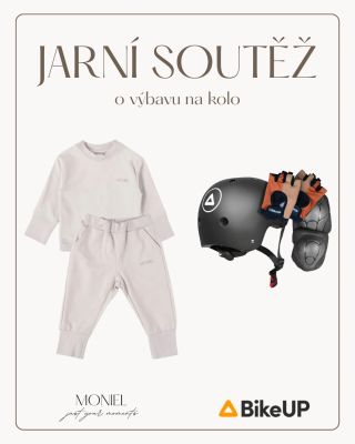 SOUTĚŽ s Moniel a BikeUP 🧡 Ve hře máme parádní bajkerskou výbavu 🎁 Teplákovou soupravu Moniel dle výběru & helmu, rukavice...