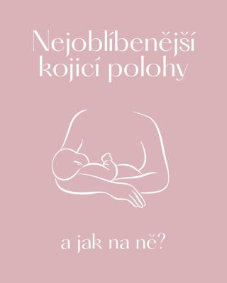Najít si oblíbenou kojicí polohu je občas náročné, jaká je vaše oblíbená? ☺️ Můj tip je opravdu některé nové zkoušet...