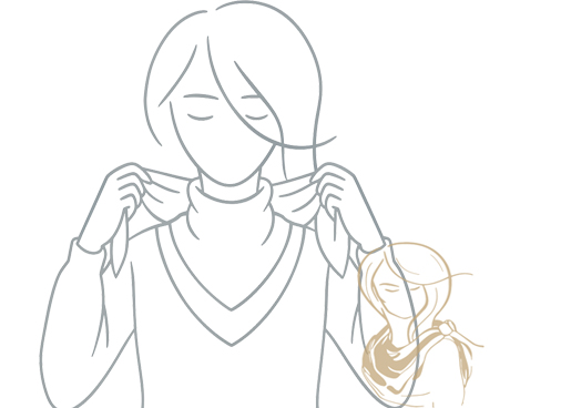 Kouzlo jednoduchosti: hedvábný šátek bez uzlu