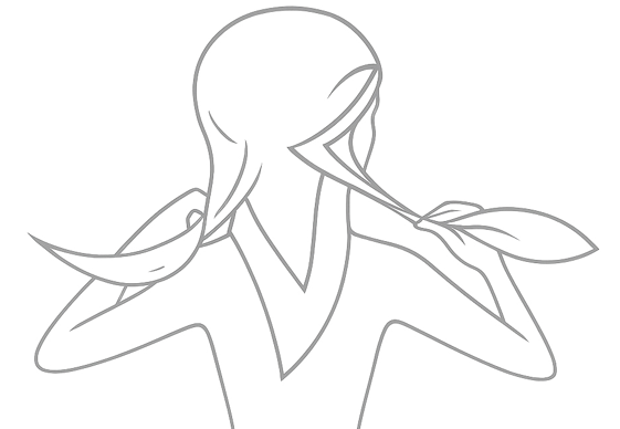 Návod jak uvázat hedvábný šátek na hlavu