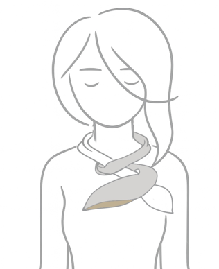 návod jak uvázat ascot uzel krok 3