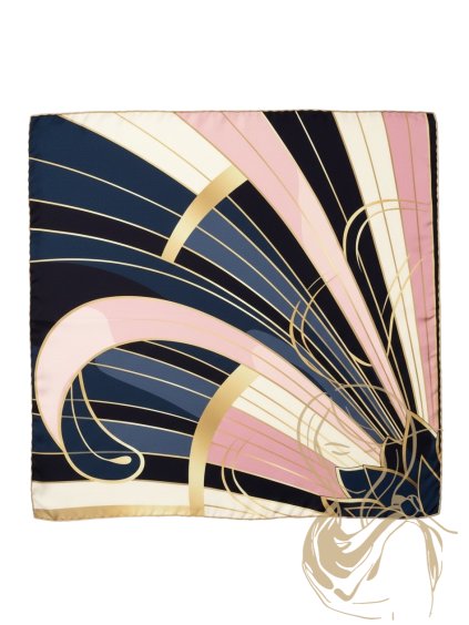 hedvábný šátek 65cm