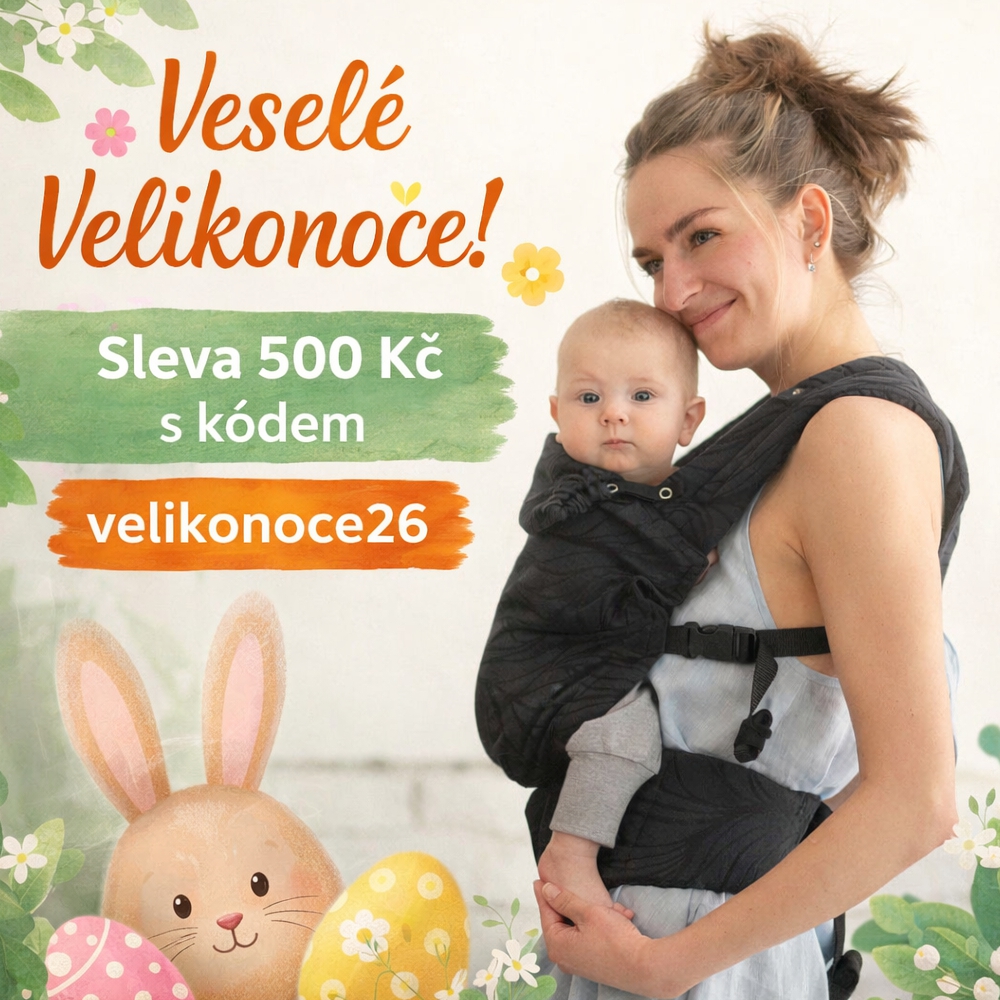 Velikonoční sleva na nosítka MoniLu – ušetřete 500 Kč / 20 €