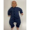 rostoucí merino overal modrý 3