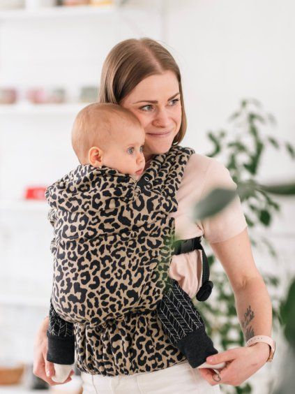 easy to go baby carrier monilu just go leopard touch