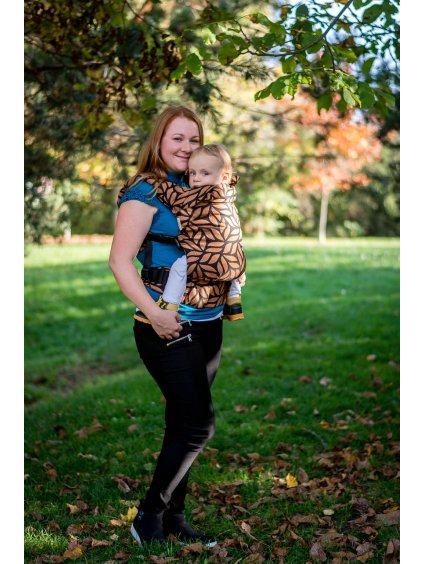 Baby Carrier MoniLu UNI START Leaves Saffron