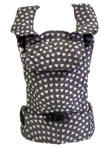 Baby Carrier MoniLu UNI START Hearts Coal